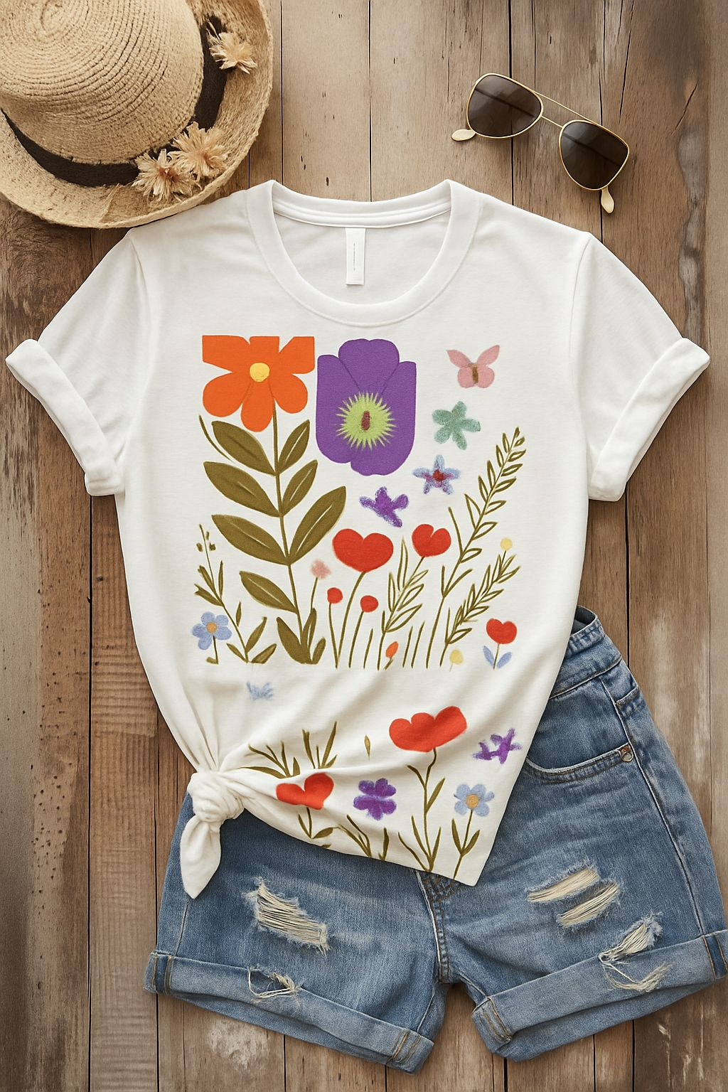 Floral Vibes Unisex Tee