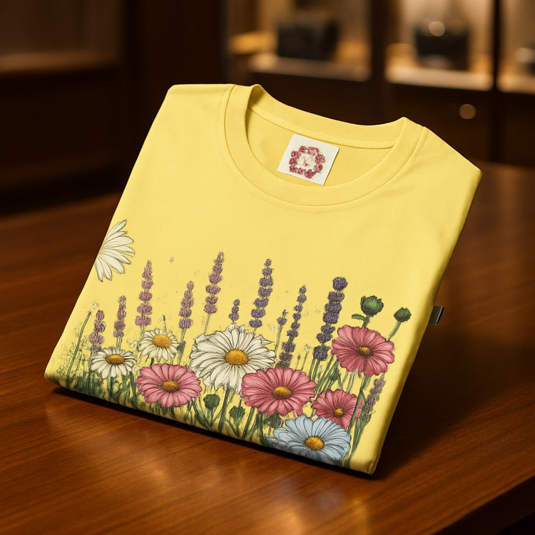 Floral Unisex T-Shirt {Front view}