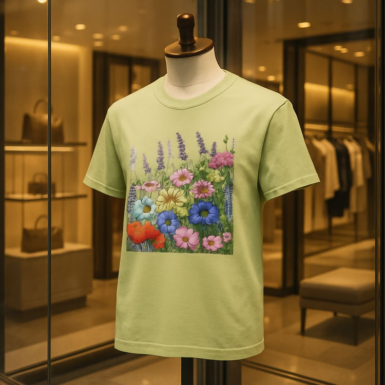 Floral Unisex T-Shirt {Front view}