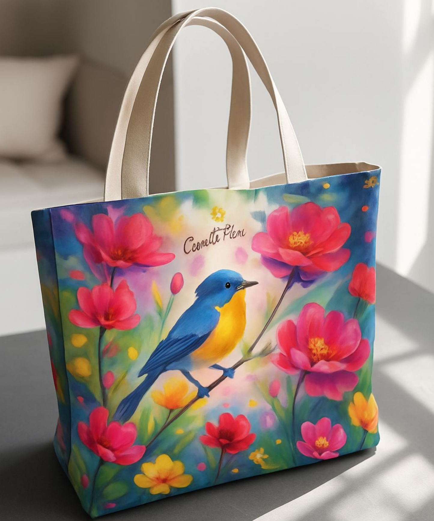 Floral Summer Tote Bag